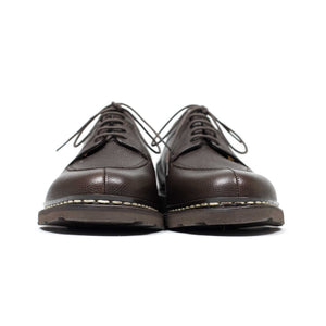 Paraboot FW25 Avignon split-toe shoes in mocha brown grain leather