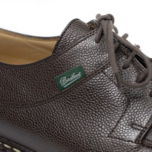 Paraboot FW25 Avignon split-toe shoes in mocha brown grain leather