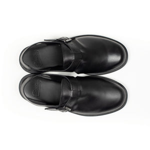 Paraboot SS26 Adriatic sandal in black leather – No Man Walks Alone