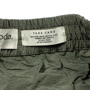 Onda shorts in sage and tech green Japanese nylon ripstop