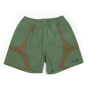 Paratodo SS26 Equis shorts in jungle green and wheat nylon ripstop