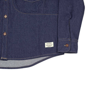 Jardin shirt  in scoured indigo denim