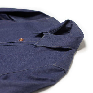 Jardin shirt  in scoured indigo denim