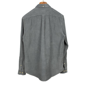 Lobo heavyweight cotton corduroy shirt in Anthracite grey