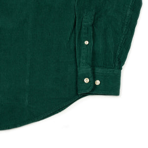 Lobo heavyweight cotton corduroy shirt in Green