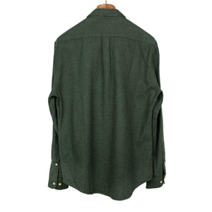 Teca shirt in Forest Green twill cotton flannel