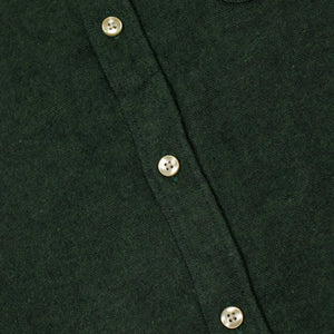 Teca shirt in Forest Green twill cotton flannel