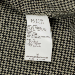 Sage de Cret CPO shirt houndstooth white cotton Alone and in black wool No Walks and Man –