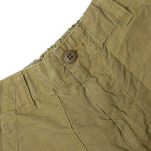 Sage de Cret Pegtop baker pants in washed brown cotton/linen