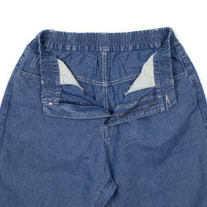 5-pocket pants in washed blue 9oz cotton/linen denim