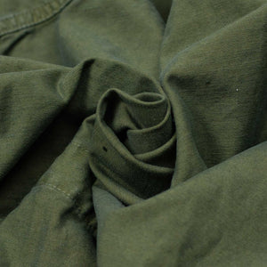 Sage de Cret FW25 Fatigue jacket in olive green cotton and linen