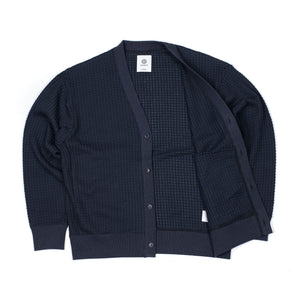 Naptime FW25 ニットプルオーバー NAVY Mサイズ Nissy Seagreen FW25 Cardigan in navy signature big waffle knit cotton