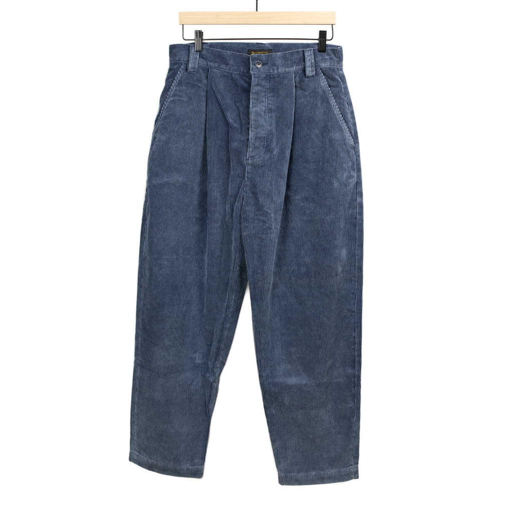 StandardTypes FW24 Naval trousers in faded blue cotton corduroy No