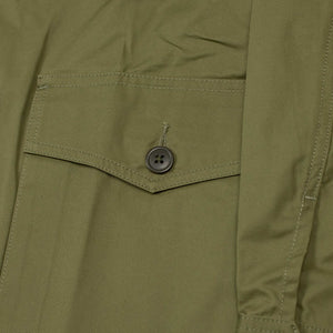 Multi-pocket jacket in olive cotton