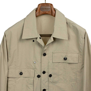 P.O jacket in lightweight khaki nylon