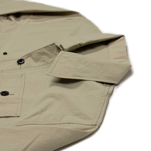 P.O jacket in lightweight khaki nylon