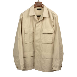 Field jacket in khaki high density cotton