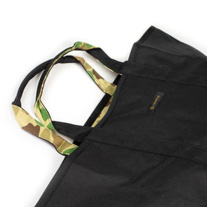 Tote bag in black and camo cordura