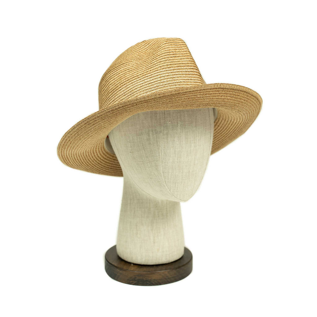 Rollable paper hat in natural color – No Man Walks Alone