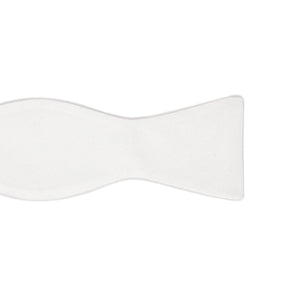 Tie Your Tie FW25 Bow tie in off-white silk grosgrain – No Man