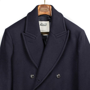 Valstar FW25 Relaxed fit double breasted overcoat in navy wool