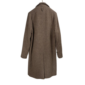 Valstar FW25 Vittorio raglan overcoat in brown broken twill wool