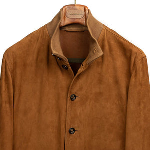 Butterscotch suede Valstarino bomber jacket, unlined (restock)