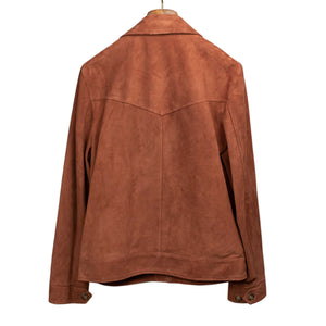 Gordon jacket in Terra di Siena rust suede