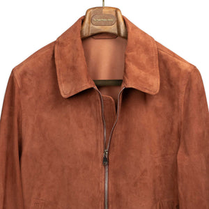 Gordon jacket in Terra di Siena rust suede