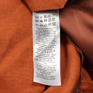 Valstar SS26 Stan zipped blouson in carota orange linen – No Man