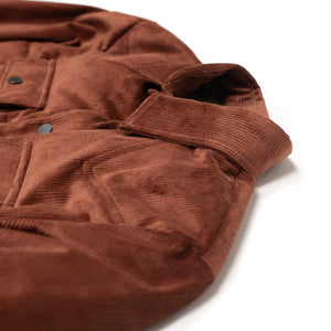 Buffalo corduroy down shirt jacket, Terra di Siena rusty brown