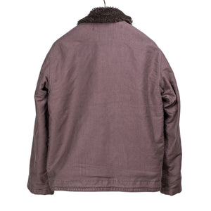 Wythe FW25 Deck Jacket in dusty purple with brown wool/poly lining