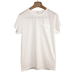 Tubular knit pocket tee three-pack in natural cotton