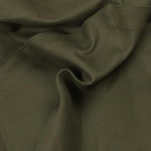 Maker's apron in olive heavy-weight cotton twill