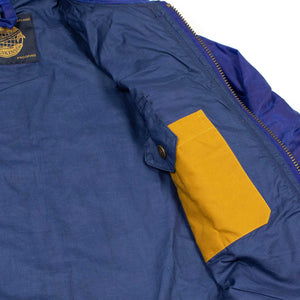NZ Jacket in exclusive cobalt blue proofed waxed cotton