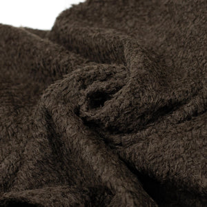 blurhms FW25 Zip blouson in heather nutmeg brown shaggy wool – No