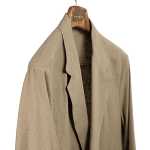 blurhms別注 Silk Linen Cardigan Jacket blurhms SS26 Cardigan jacket in beige nepped silk and cotton – No