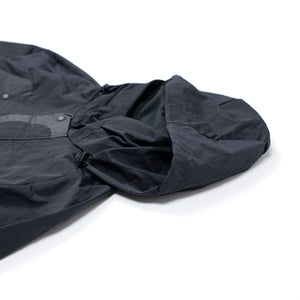 norbit FW25 Mountain Parka in navy blue salt-shrunk nylon with