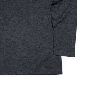 ts(s) FW26 Crew neck shirt in charcoal washable wool jersey – No