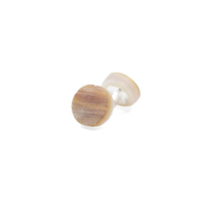 Reversed Mother-of-pearl "Day Rustic" cufflinks, textured surface