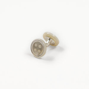 Mother-of-pearl "Day Shape" cufflinks, button design