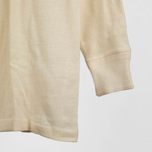 Natural color wool cotton blend long sleeve 609 "Bear Pelt" Henley