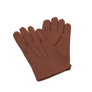 merola handschuhe Merola Real peccary unlined gloves, Coloniale Cognac – No Man Walks Alone