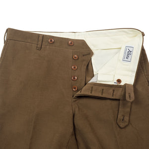 Brown cotton moleskin trousers – No Man Walks Alone