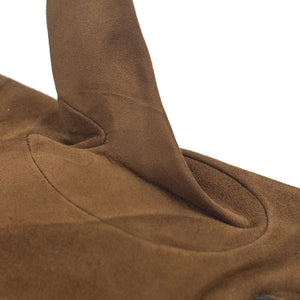 Snuff brown suede gloves, cashmere lining