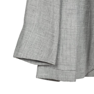 Grey Prince-of-Wales linen sport coat, 270g