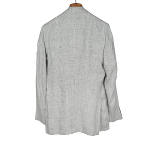 Grey Prince-of-Wales linen sport coat, 270g