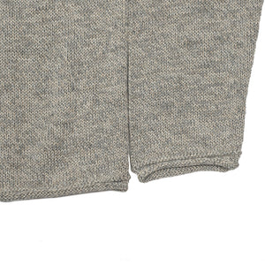 "Oatmeal" alpaca & silk rolled edge tunic sweater (Exclusive)