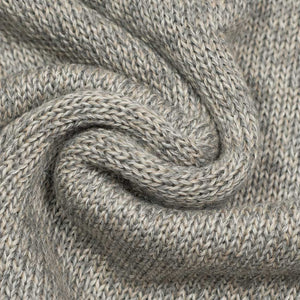 "Oatmeal" alpaca & silk rolled edge tunic sweater (Exclusive)