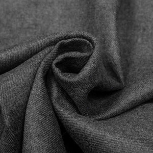 Side-tab trouser in mid grey wool flannel